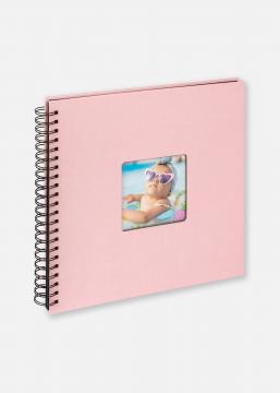 Walther Fun Babyalbum Roze - 30x30 cm (50 Zwarte zijden/25 bladen)