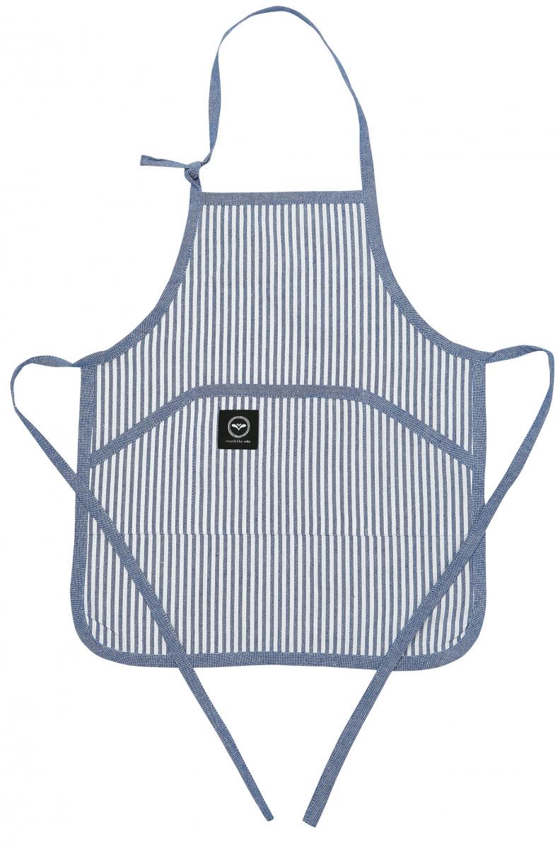 Recycled by wille Kinderschort Stina - Blauw/Wit