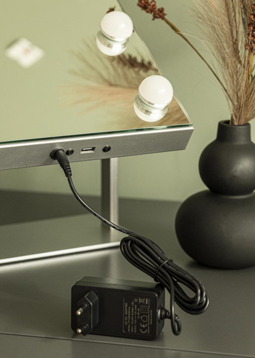 KAILA KAILA Make-up spiegel Soft Corner LED Zilver 60x52 cm