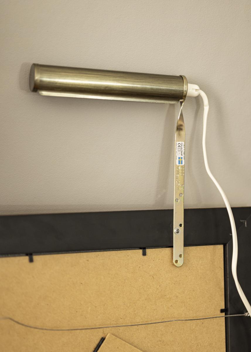 Eklunds metall Eklunds Art 1 voor lijstbreedte 17-40 cm schilderijverlichting - Antiek messing