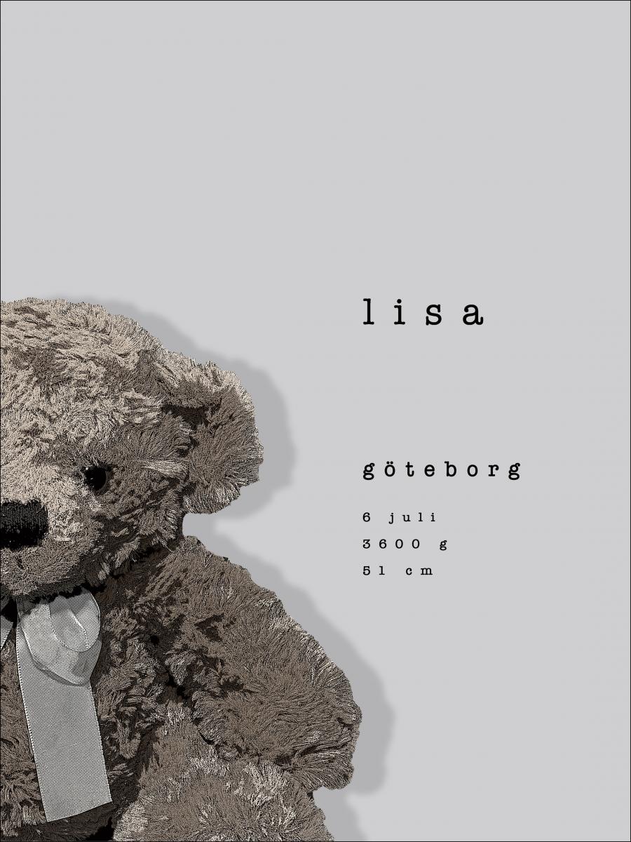 Personlig poster MYSIS - Grey
