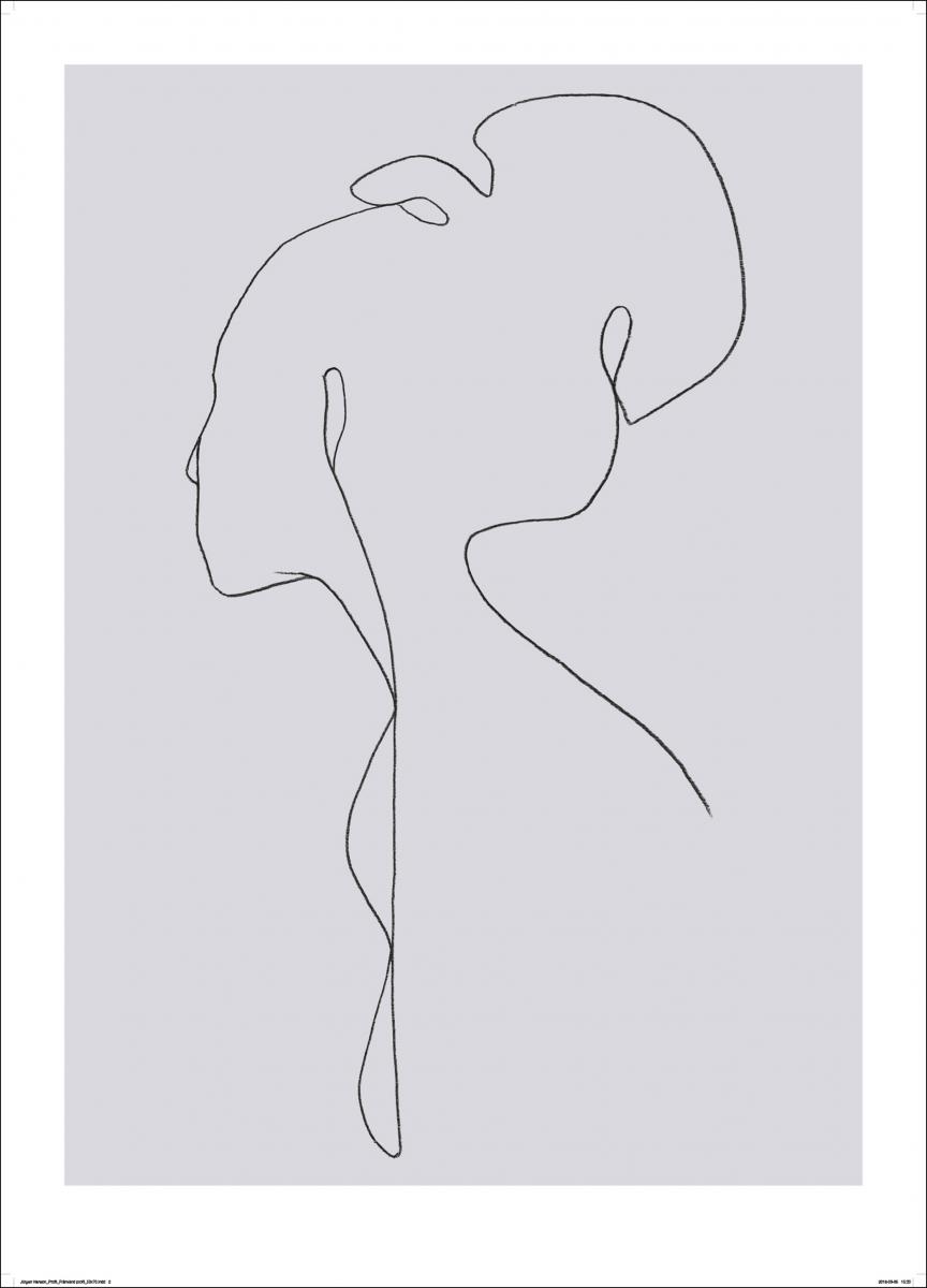 Jörgen Hansson Art Female lines III Poster