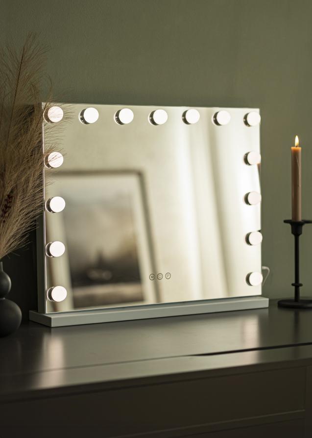 KAILA KAILA Make-up spiegel Hollywood 15 Wit 58x46 cm