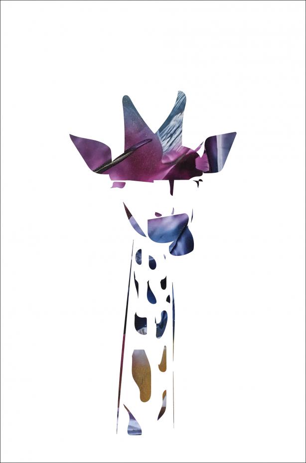 Bildverkstad Giraffe night Poster
