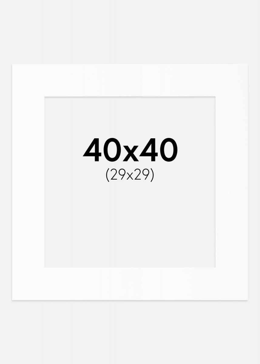Artlink Passe-partout Wit Standaard (Witte kern) 40x40 cm (29x29)