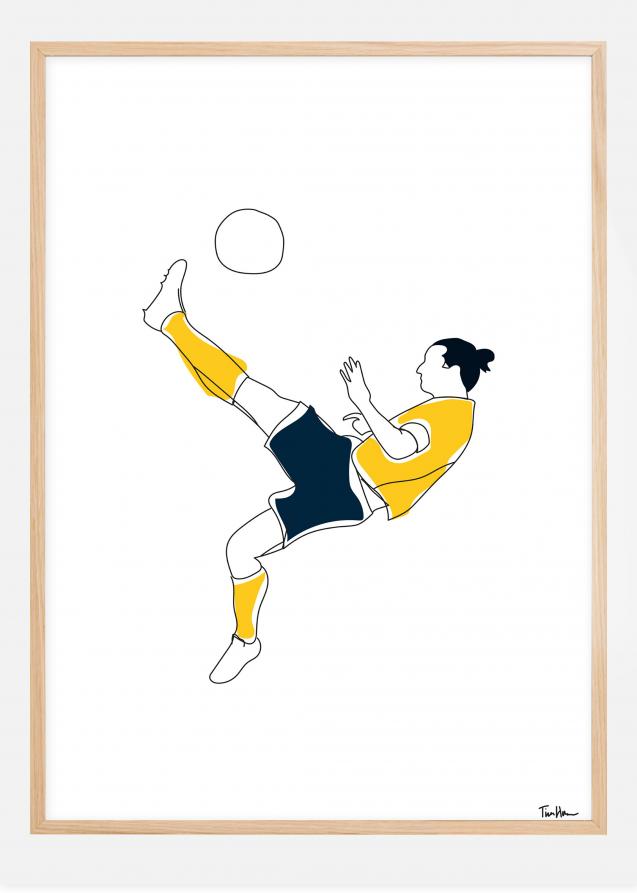 Lagervaror egen produktion Zlatan bicicleta Poster