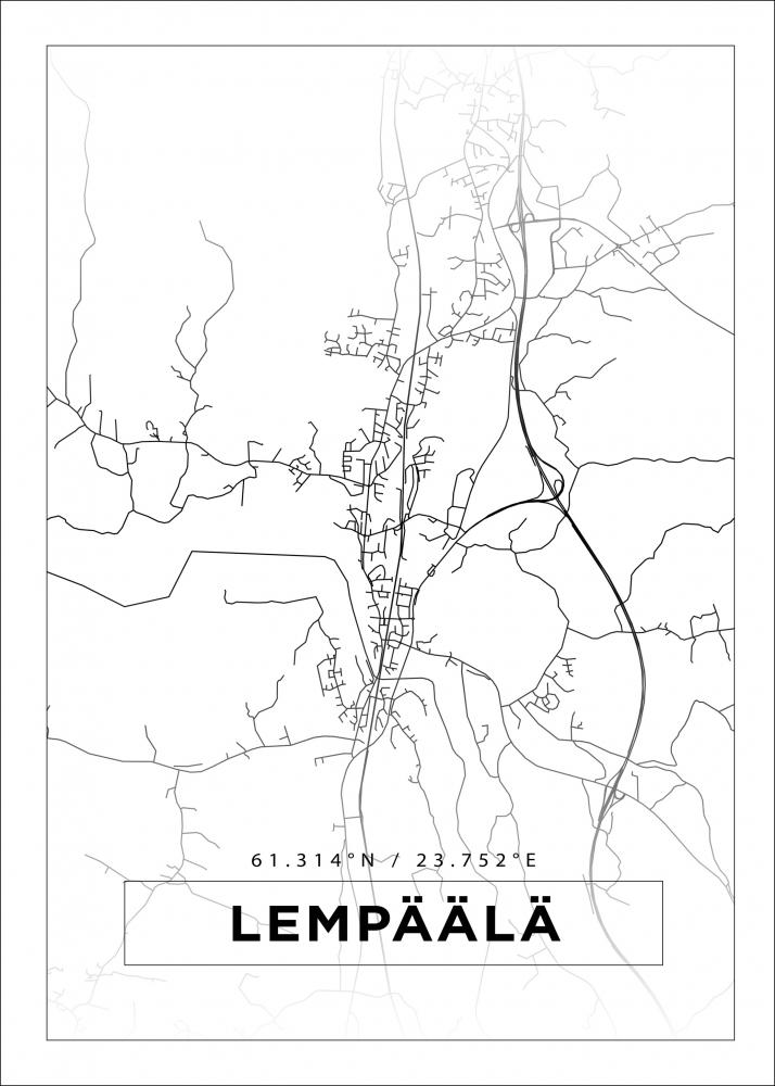 Bildverkstad Map - Lempl - White Poster