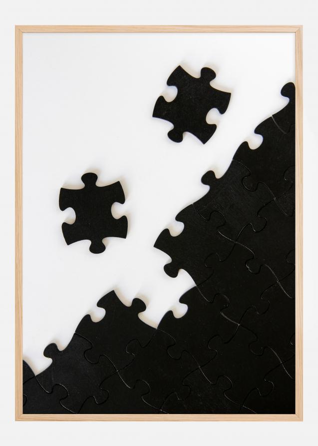 Bildverkstad Black Puzzle Piece Poster