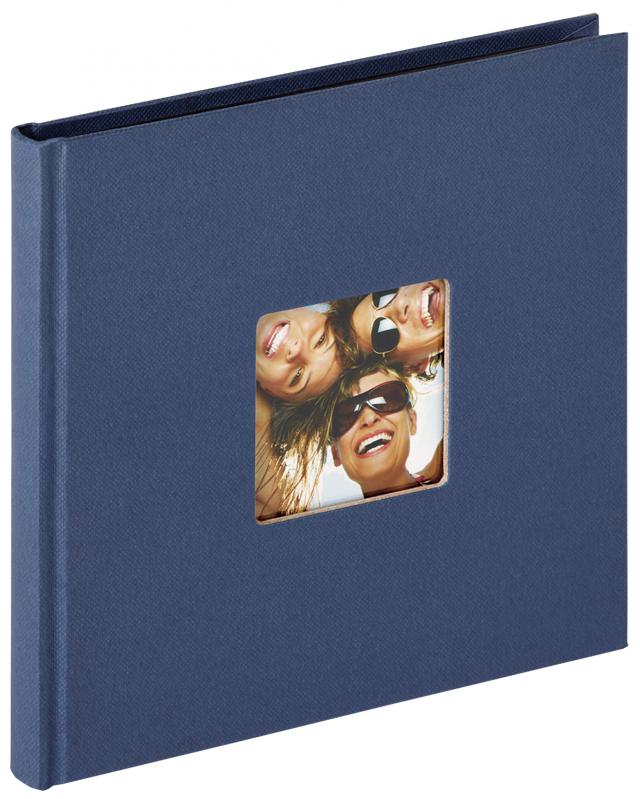 Walther Fun Album Blauw - 18x18 cm (30 Zwarte zijden / 15 bladen)
