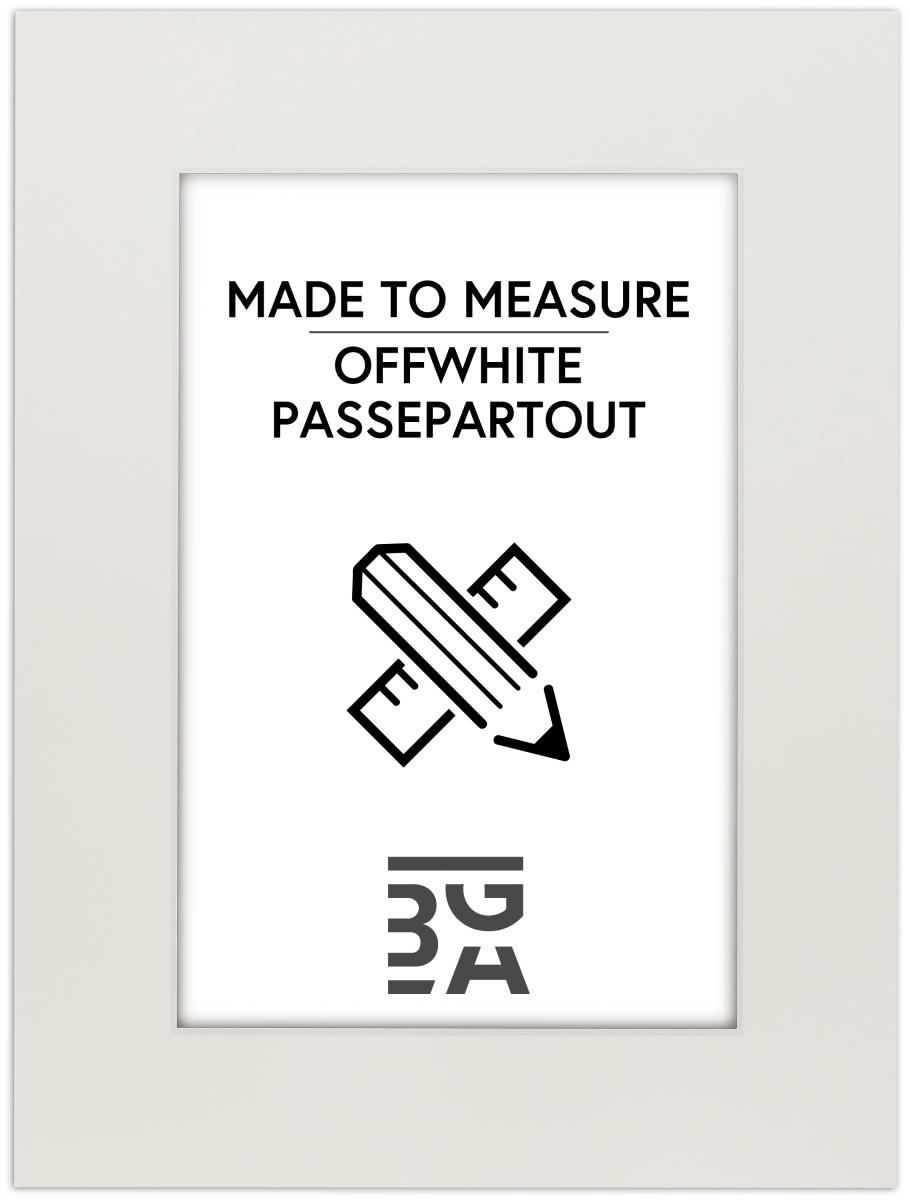 Egen tillverkning - Passepartouter Passe-Partout Off-white (Witte kern) - Op maat besteld