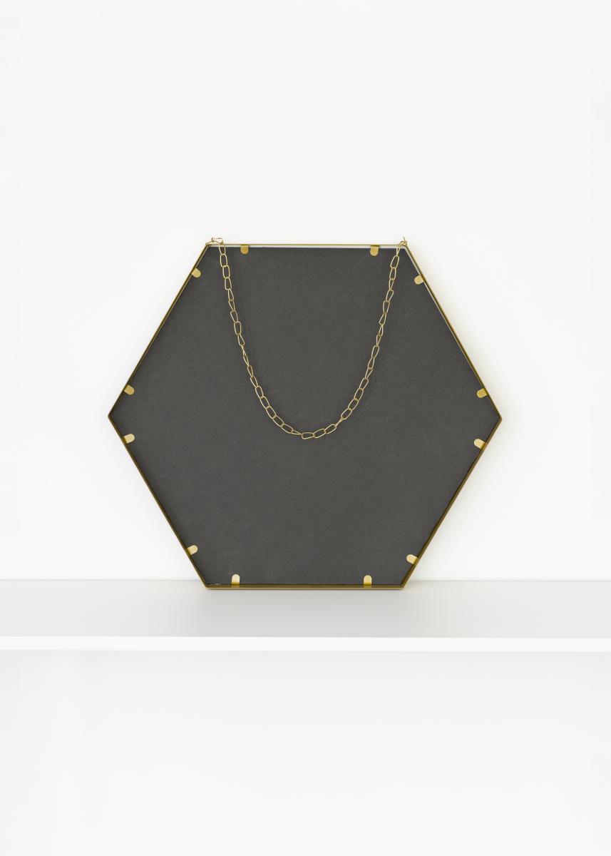 KAILA KAILA Spiegel Hex Chain - Goud 39x45 cm