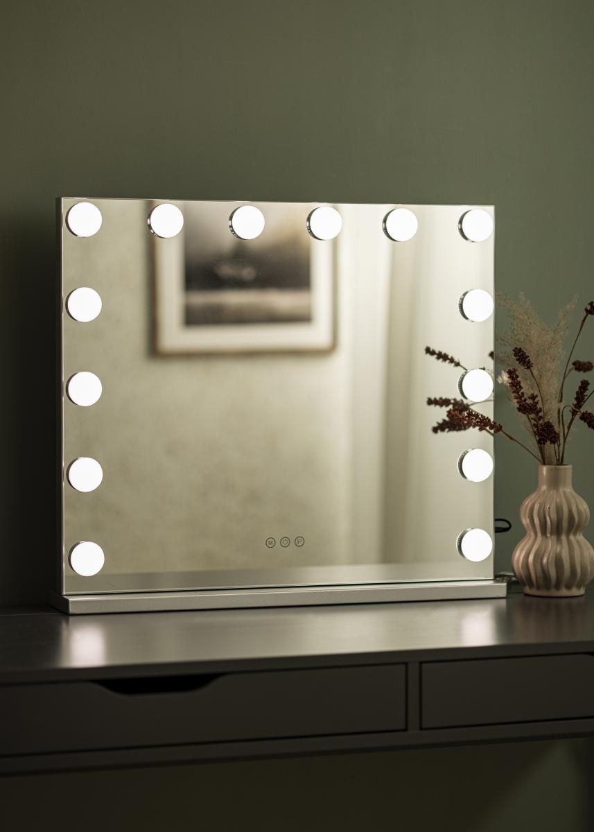 KAILA KAILA Make-up spiegel Base LED 14 Zilver 65x56 cm