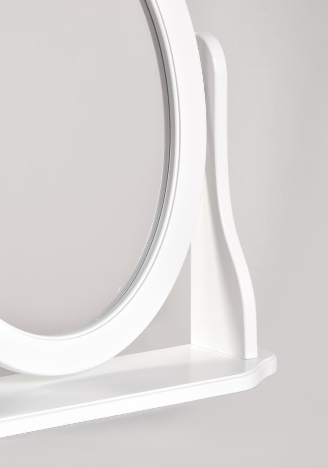 Innova Editions Spiegel Bella Oval Dressing Table Wit 46x49x12 cm