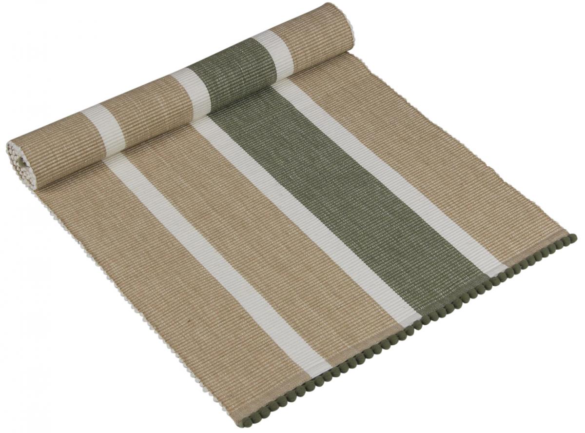 Fondaco Tafelloper Betty - Groen 35x120 cm