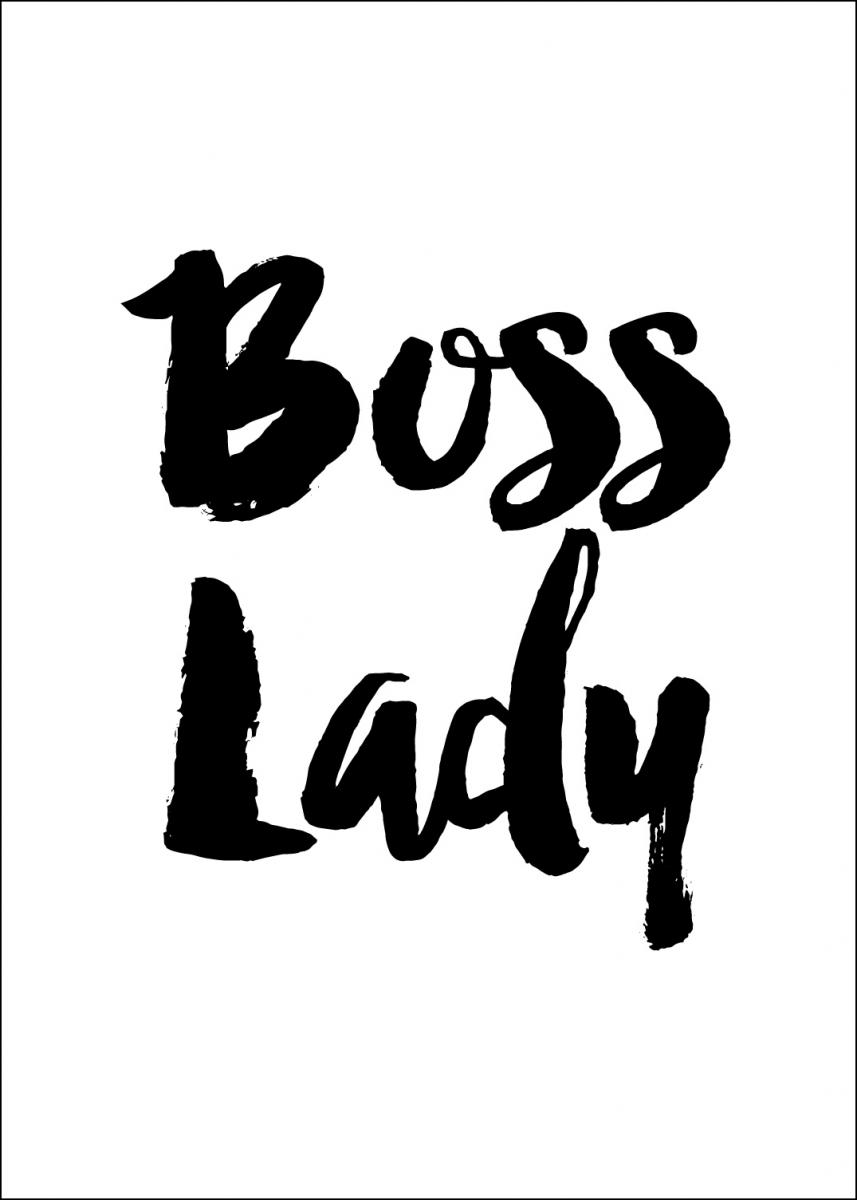 Lagervaror egen produktion Boss Lady Poster