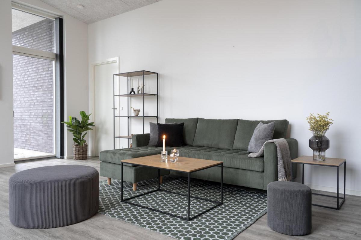House Nordic Salontafel Vita 60x90 cm - Zwart/Eiken