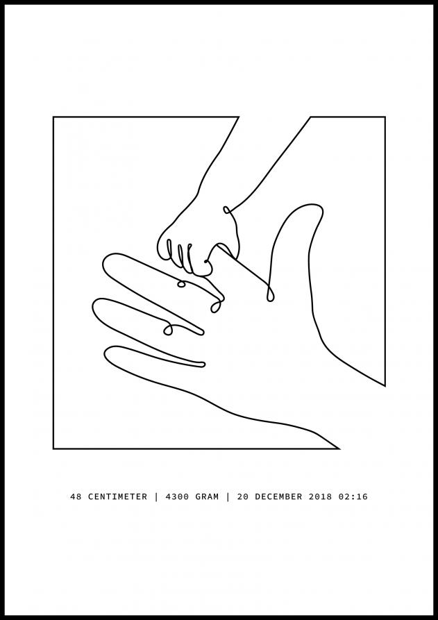 Personlig poster Holding Hands V
