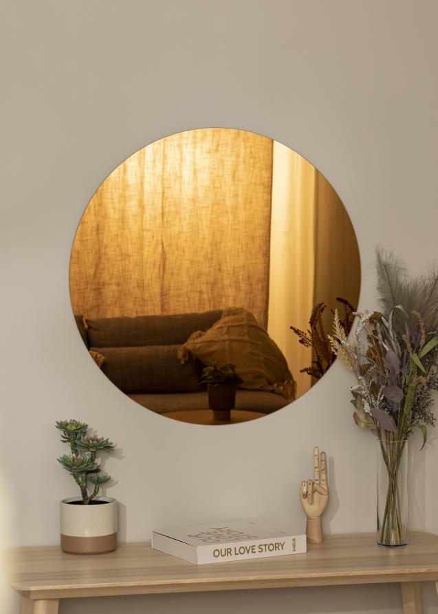 KAILA Spiegel Golden Bronze 80 cm Ø