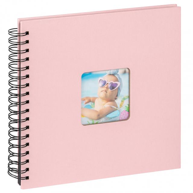 Walther Fun Babyalbum Roze - 26x25 cm (40 Zwarte zijden/20 bladen)
