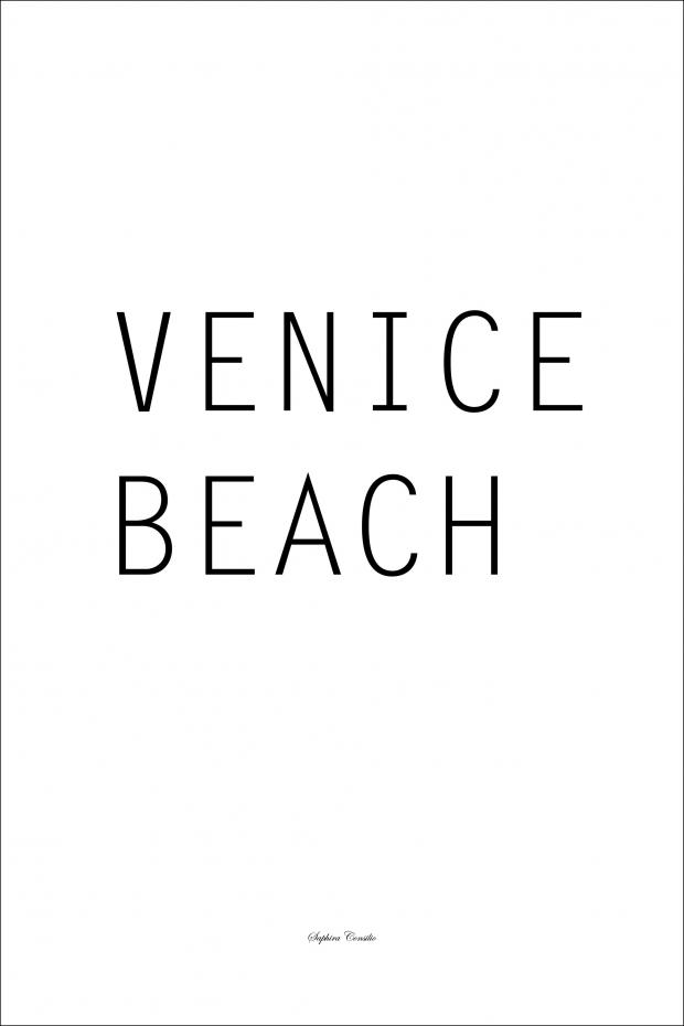 Bildverkstad Venice beach text art Poster