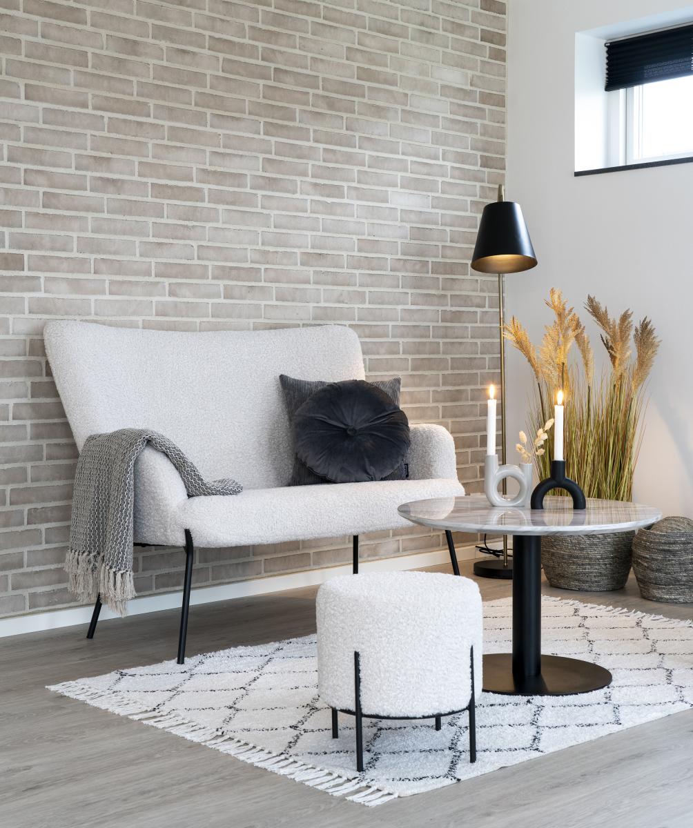House Nordic Salontafel Bolzano 70x70 cm - Marmer/Zwart