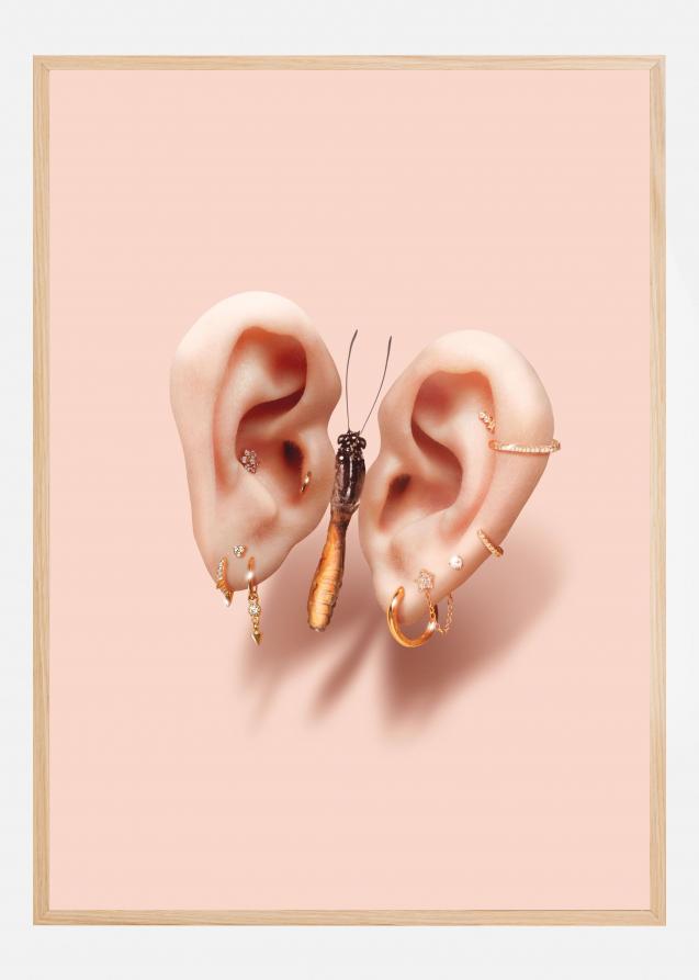 Bildverkstad Butterfly Ears Poster