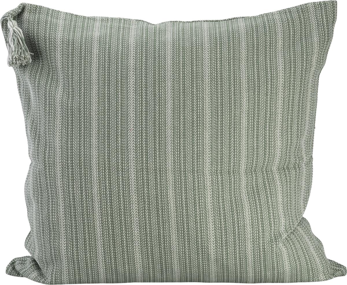 Boel&Jan Kussensloop Raw Herringbone - Groen 60x60 cm