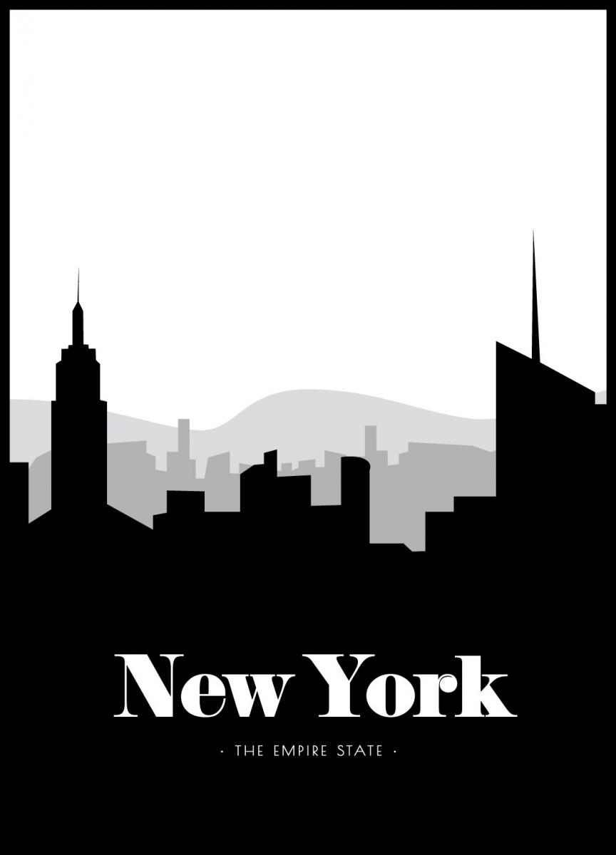 Bildverkstad New York Skyline Poster