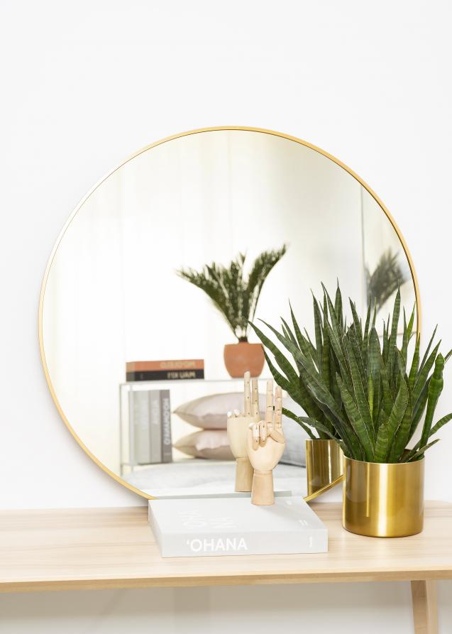 KAILA KAILA Round Mirror - Edge Gold 80 cm Ø