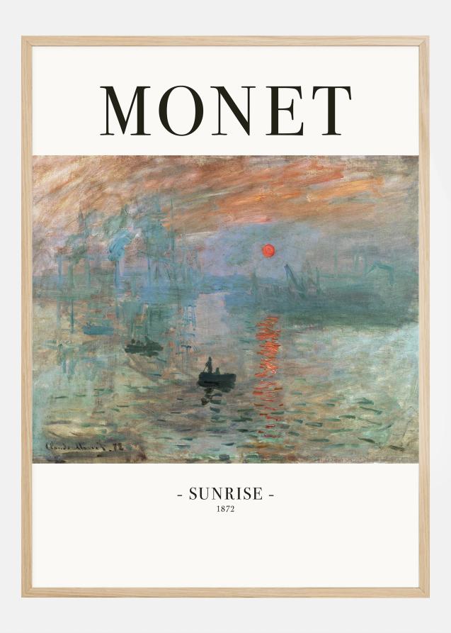 Bildverkstad Claude Monet -Sunrise 1872 Poster