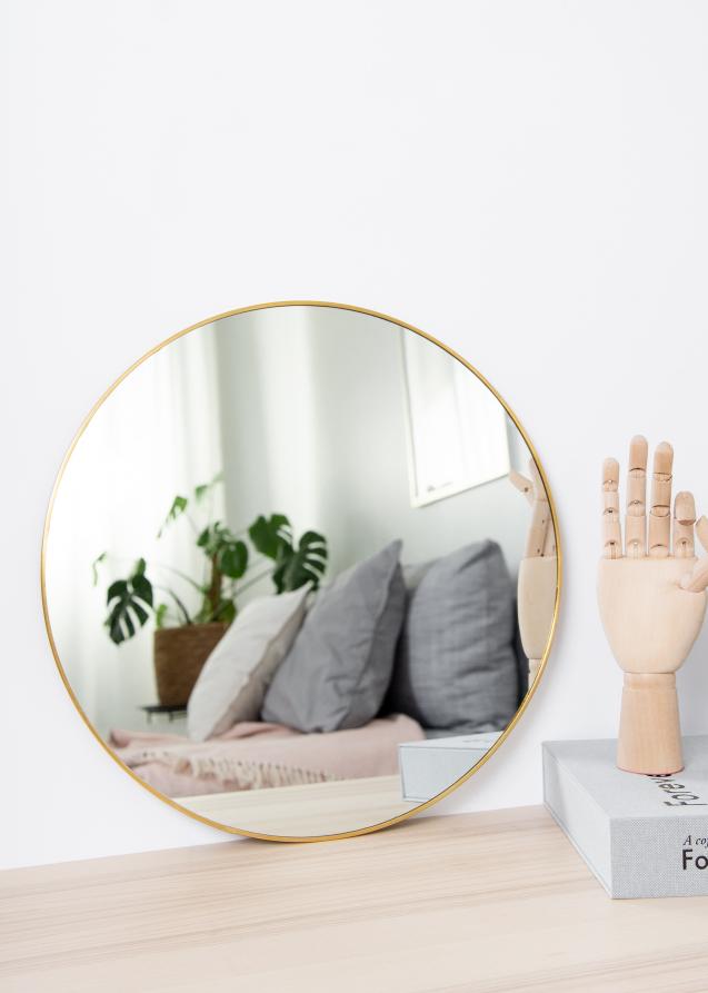 KAILA KAILA Round Mirror - Thin Brass 40 cm Ø