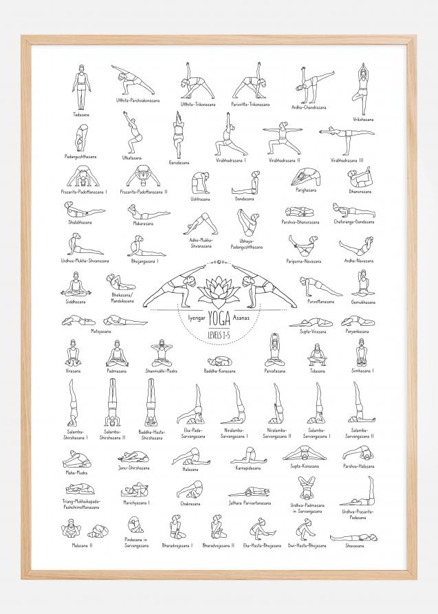 Bildverkstad Yoga Black and White l Poster