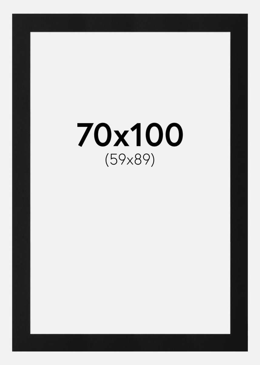 Galleri 1 Passe-partout Zwart (Witte kern) 70x100 cm (59x89)