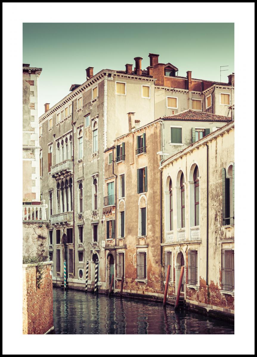Bildverkstad Canal in Venice Poster