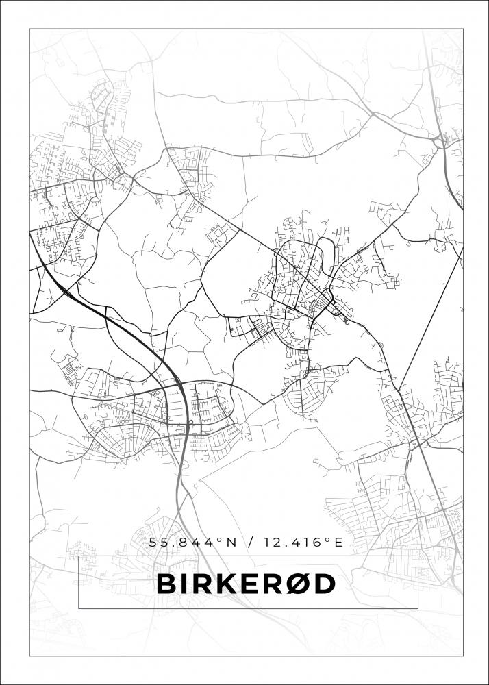 Bildverkstad Map - Birkerd - White Poster