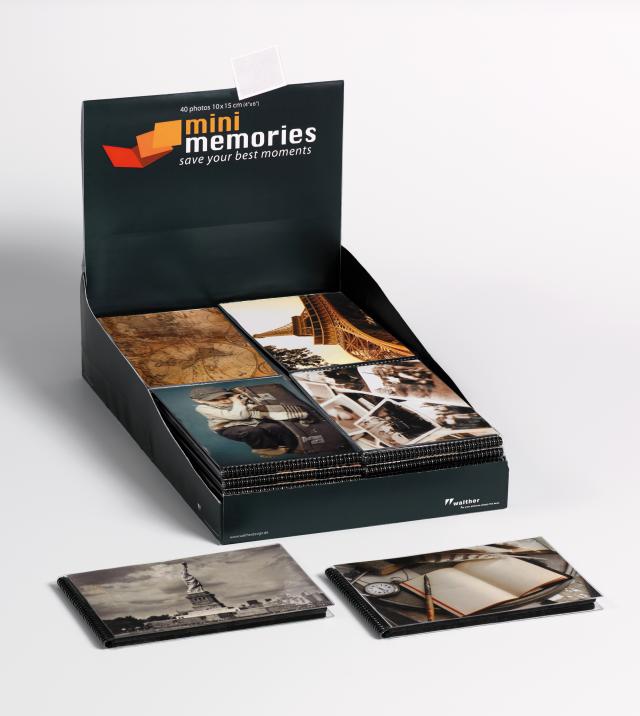 Walther Mini Memories Album Travel 6 varianten - 40 Foto's van 10x15 cm - 36-pack