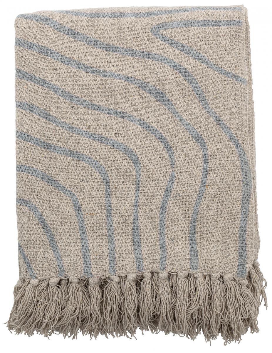 Bloomingville Plaid Dami - Blauw 130x160 cm