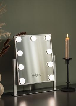 KAILA KAILA Make-up spiegel Hollywood 9 Zilver 25x30 cm
