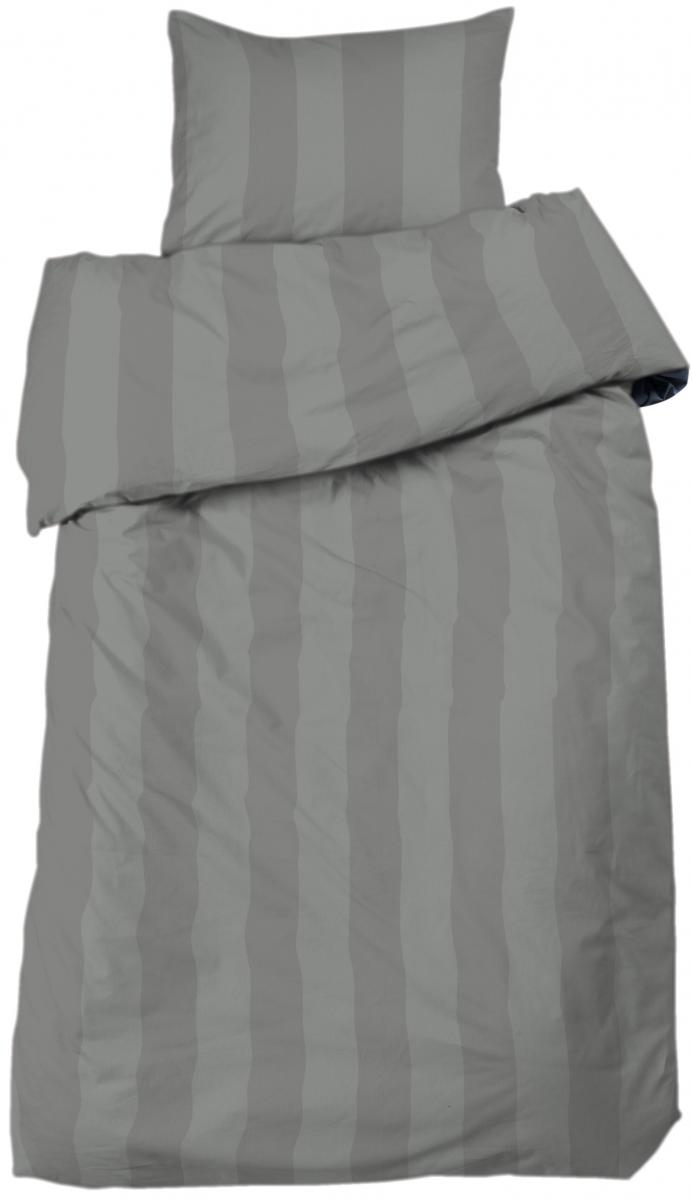 Redlunds Dekbedovertrek set Big Stripe Satin 2-delig - Grijs