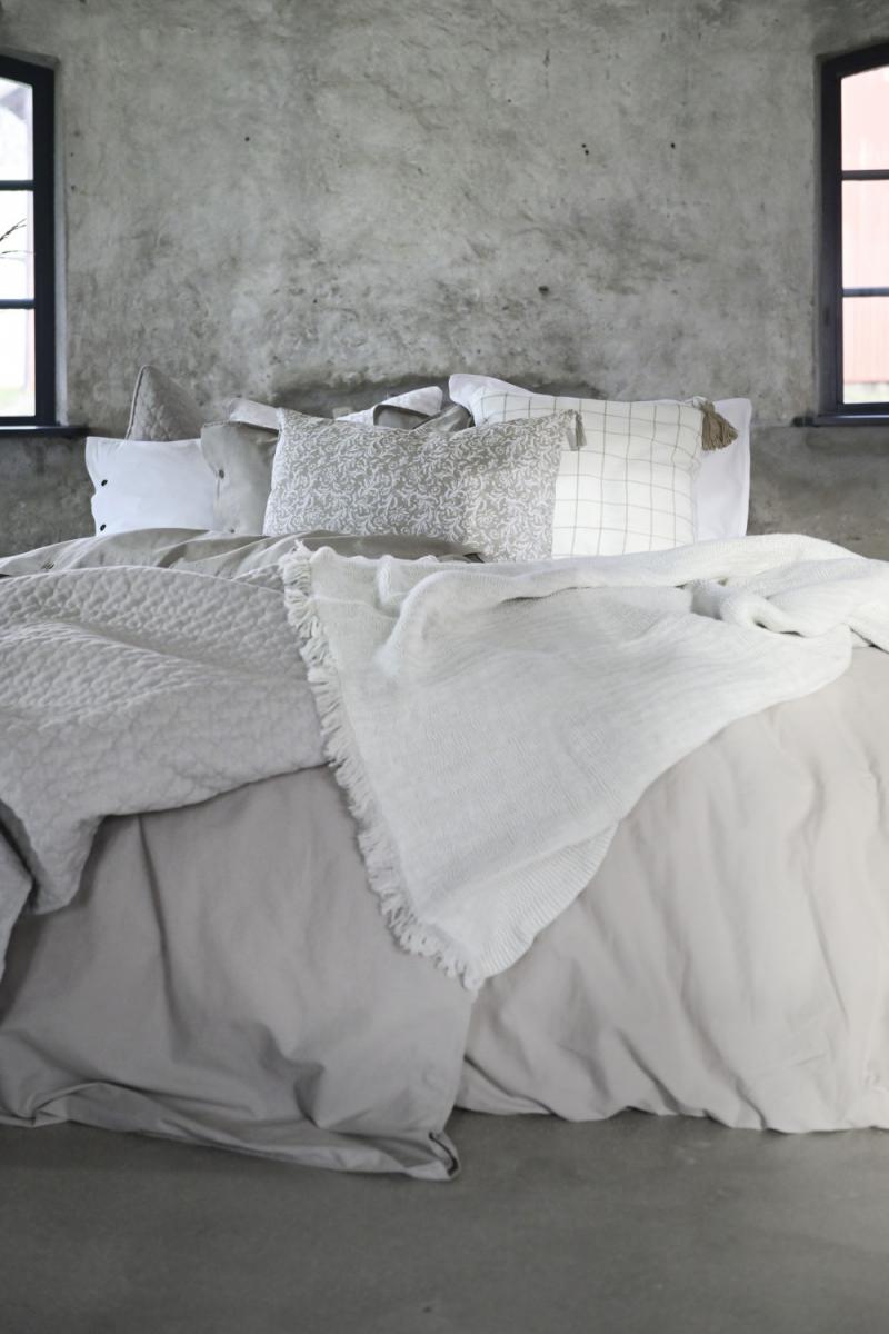 Fondaco Bedsprei Paz Tweepersoonsbed 260x260 cm - Wit