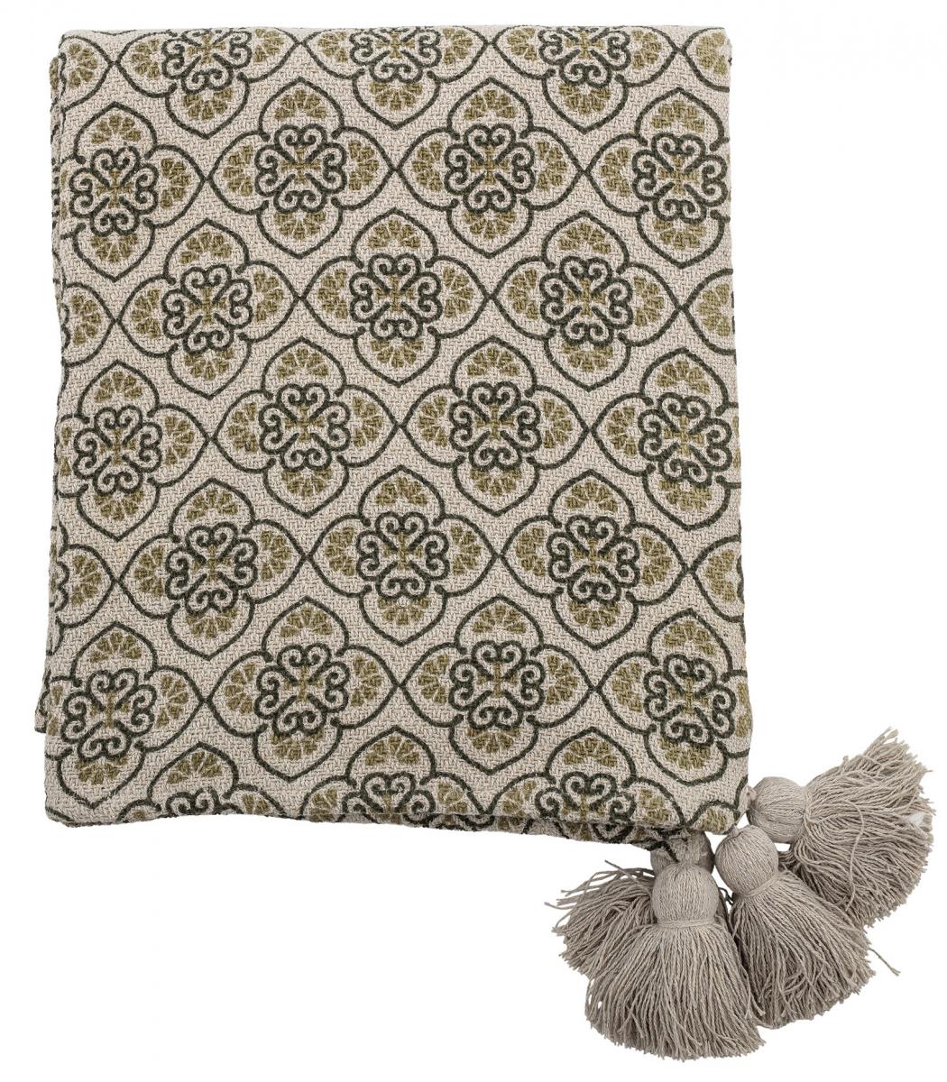Bloomingville Plaid Cila - Groen 130x160 cm