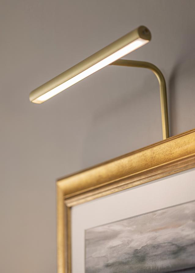 Texa Design Gallery LED 30 cm voor lijstbreedte 60-80 cm schilderijverlichting - Messing