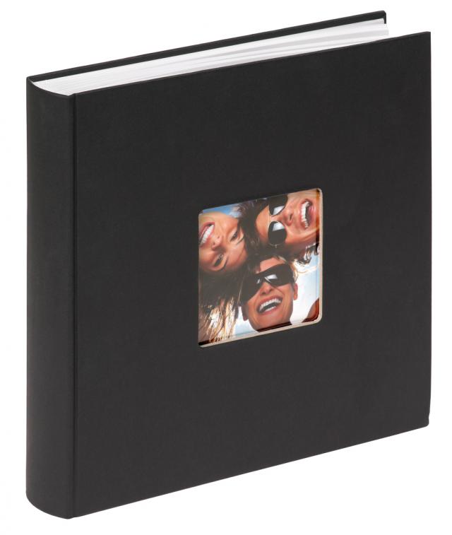 Walther Fun Album Zwart - 30x30 cm (100 Witte zijden / 50 bladen)