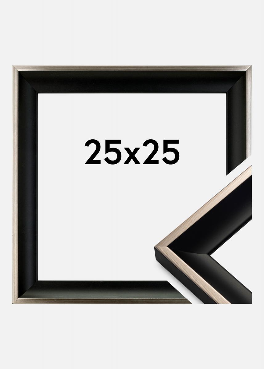 Galleri 1 Fotolijst jaren Zwart-Zilver 25x25 cm