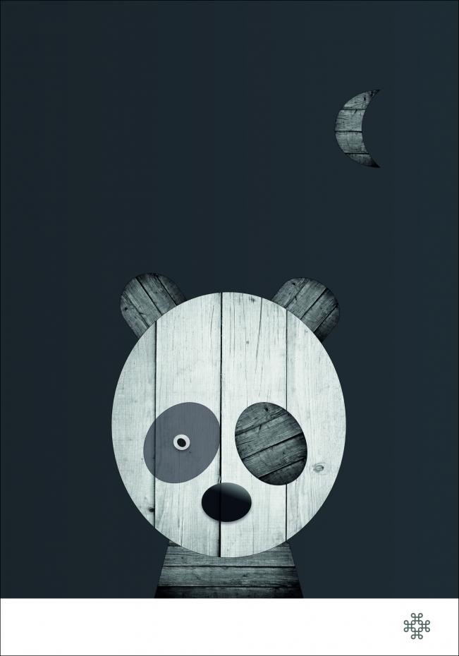 Bildverkstad Wood panda Poster