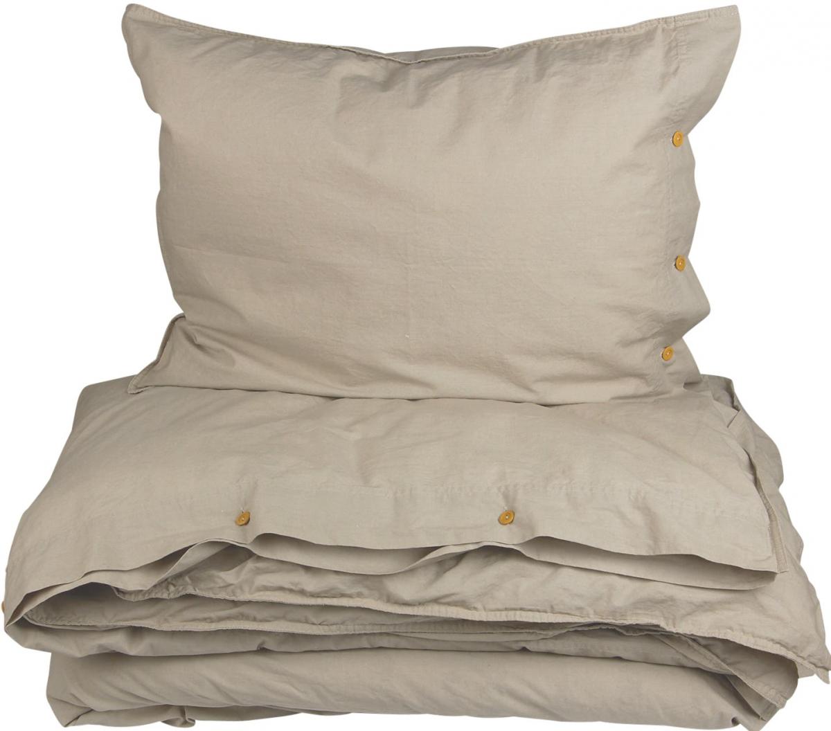Fondaco Dekbedovertrek set Hygge Katoen 2-delig - Beige