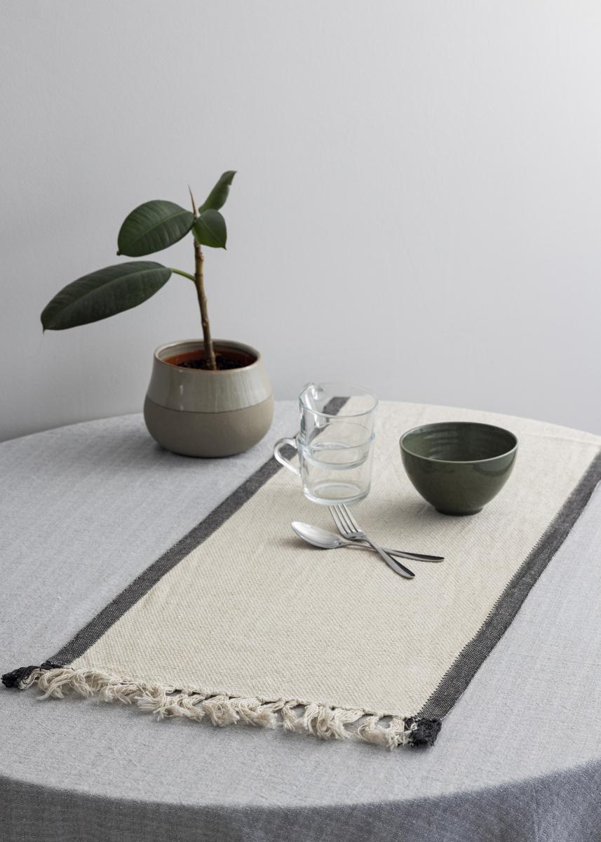 Fondaco Tafelloper Folke - Zwart 40x140 cm