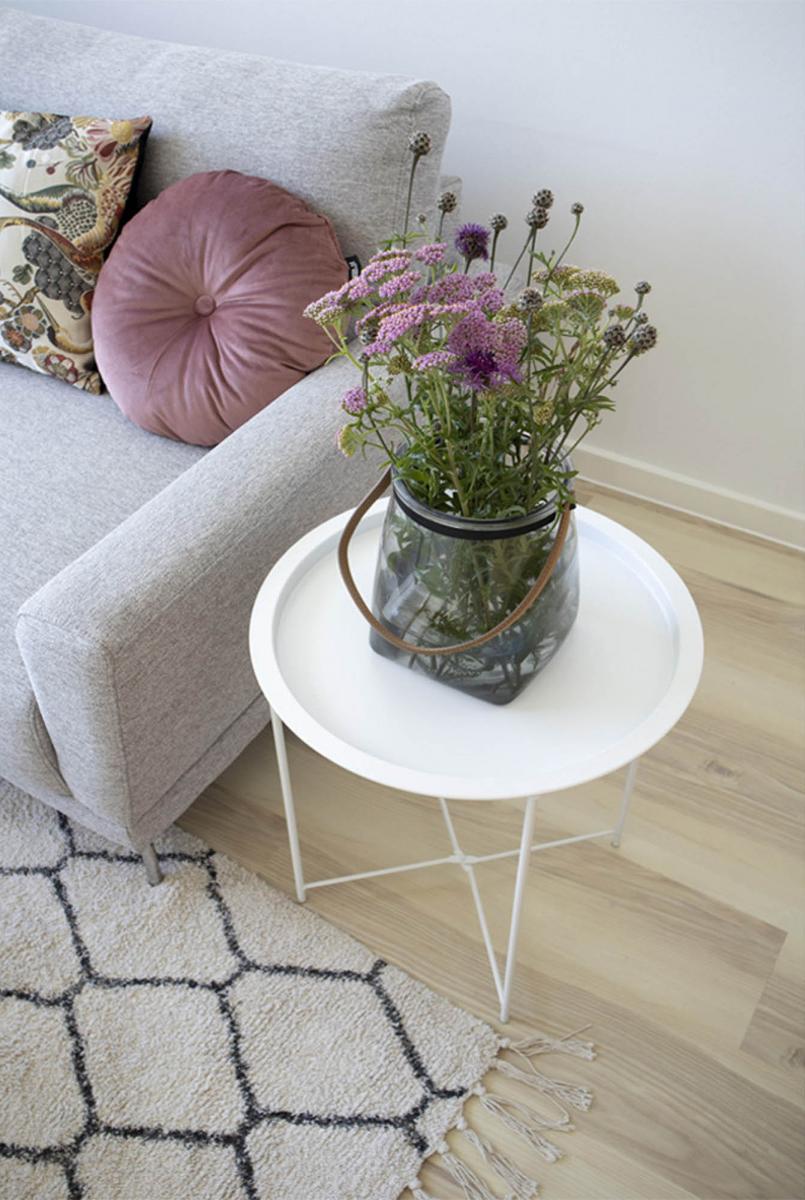 House Nordic Bijzettafel Bastia 46,8x46,8 cm - Wit
