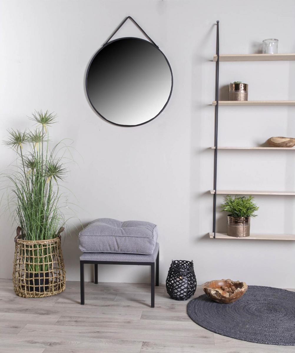 House Nordic Wandplank Eindhoven 65x145 cm - Zwart/Hout