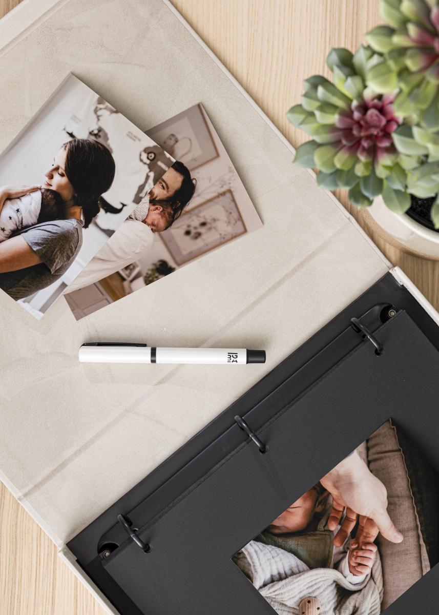 KAILA KAILA OH HAPPY DAY Creme - Coffee Table Photo Album (60 Zwarte zijden)